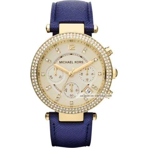 michael kors uhr blau|michael kors watches.